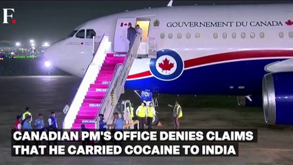 Canadian PM Trudeau  Office Denies Claims That He Carried Cocaine To India