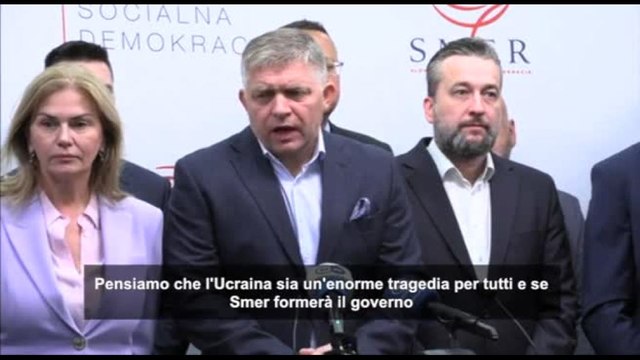 Slovacchia, Fico: Non cambieremo posizione sulle armi all'Ucraina
