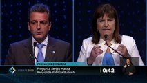 Massa dejó en blanco a Bullrich cuando le preguntó sobre su plan económico