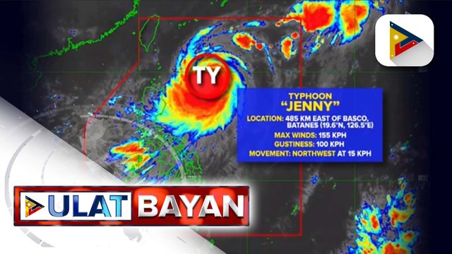 TCWS No. 1, nakataas sa 7 lugar dahil sa #JennyPH