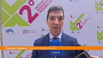 Acquaroli "Raggiungere la coesione sociale per guardare alla crescita"