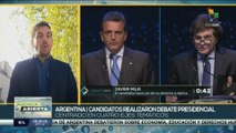Candidatos presidenciales de Argentina participaron en debate