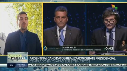 Candidatos presidenciales de Argentina participaron en debate
