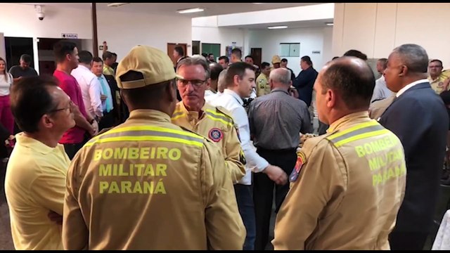 Corpo de Bombeiros recebe homenagem pelos trabalhos de resgate na explosão da C.Vale em Palotina