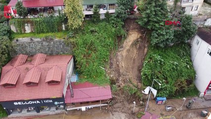 Trabzon'da 19 mahallede su baskını ve heyelan: 16 kişi tahliye edildi