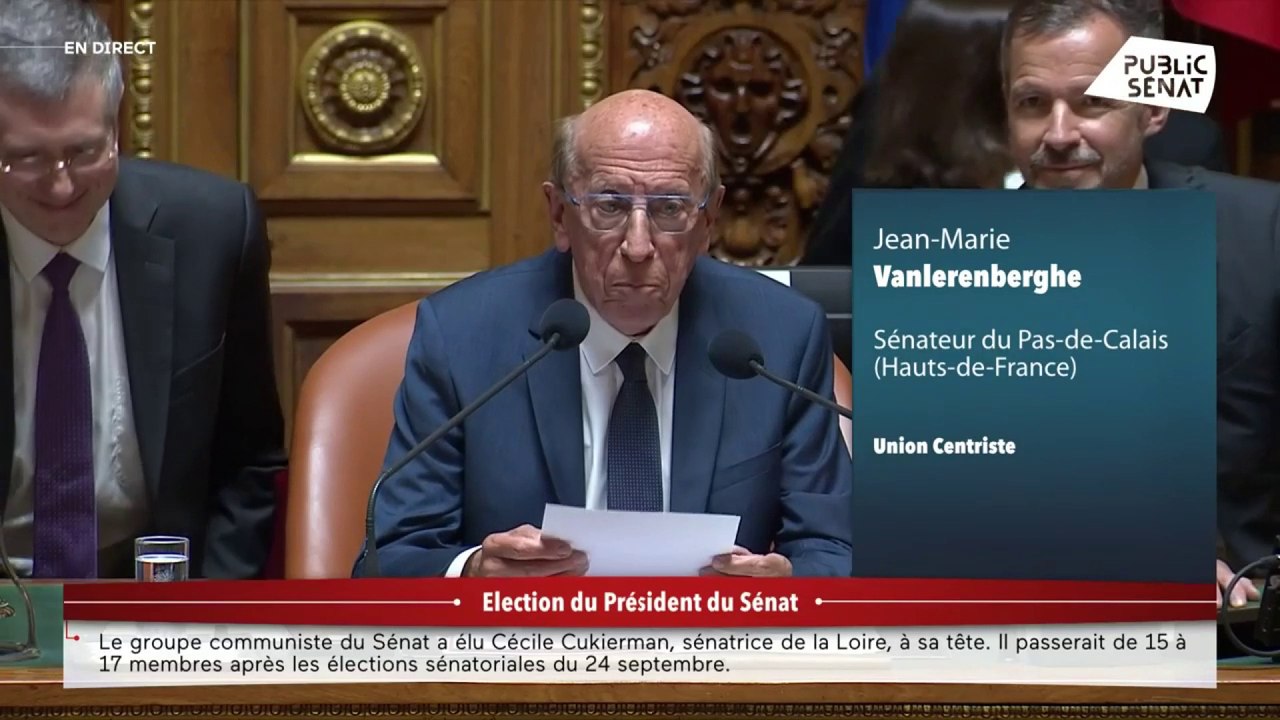 Présidence du Sénat : « Nous avons besoin d’un bon capitaine et nous l’avons »