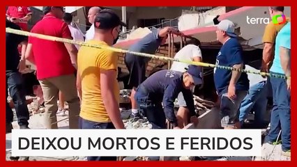 Vídeo mostra o momento em que teto de igreja desaba no México