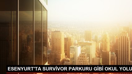 Esenyurt'ta Okul Yolu Çamur Gölüne Döndü