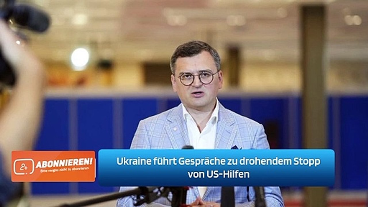 Ukraine führt Gespräche zu drohendem Stopp von US-Hilfen