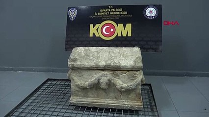 Un bébé sarcophage de l'époque romaine saisi à Isparta