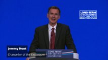 Hunt sets out plan to shrink civil service