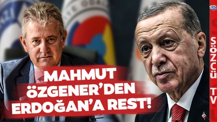 Erdoğan'ın İzmir Adaylığı İçin İstediği Mahmut Özgener'den Rest!