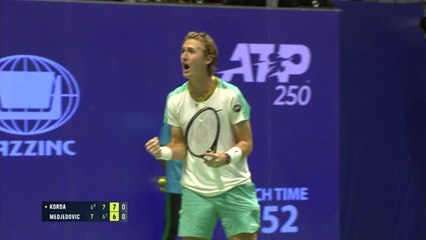 Astana - Korda renverse Medjedovic au terme d'un match à rebondissements