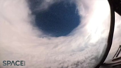 Hurricane Lee's Eye Lit Up By Lightning In Ominous View From Plane