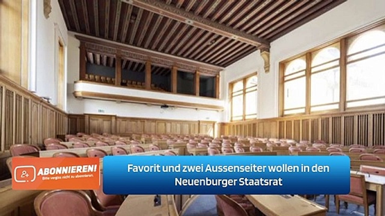 Favorit und zwei Aussenseiter wollen in den Neuenburger Staatsrat