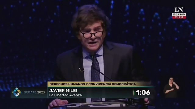 Igualito a Massera la comparación entre lo que declaró el genocida en el juicio a las Juntas y el negacionismo de Milei durante el debate