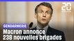 Gendarmerie : Macron annonce 238 nouvelles brigades #shorts