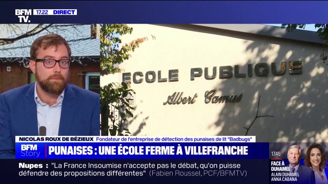 École infestée de punaises de lit à Villefranche-sur-Saône: On est obligé de partir sur des traitements 100% thermiques quand c'est une école , indique Nicolas Roux de Bézieux (spécialiste des nuisibles)