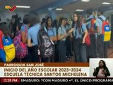 Caracas | Alumnos de la E.T. Santos Michelena invitan a la población a sumarse al regreso a clases