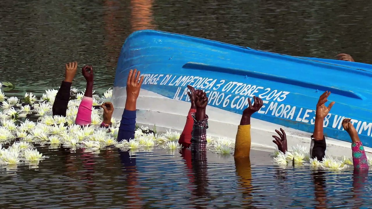 Anniversario strage di Lampedusa, a  Milano un'installazione in Darsena