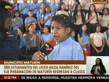 Monagas | 950 estudiantes beneficiados con adecuaciones en el Liceo Gilda Ramírez por las Bricomiles