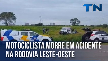 Motociclista morre em acidente na Rodovia Leste-Oeste