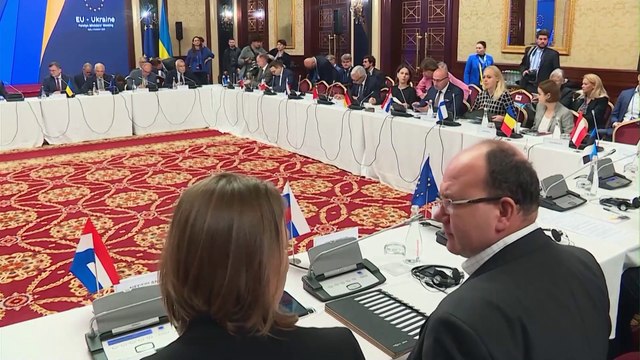 Los ministros de Exteriores de los Veintisiete se reúnen en Kiev como muestra de apoyo a Ucrania