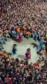 Crowd Enjoying La Patum Festivities in Berga, Catalonia