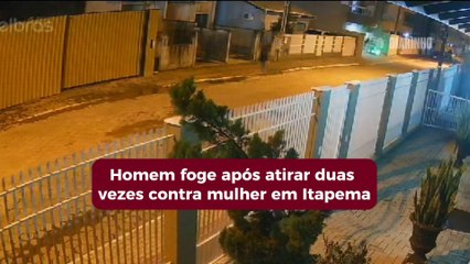 Download Video: Homem foge após atirar duas vezes contra mulher em Itapema