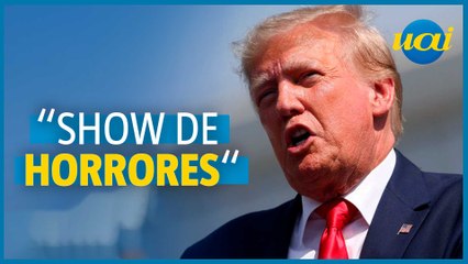 Trump chama acusação criminal de 'vergonha' em julgamento