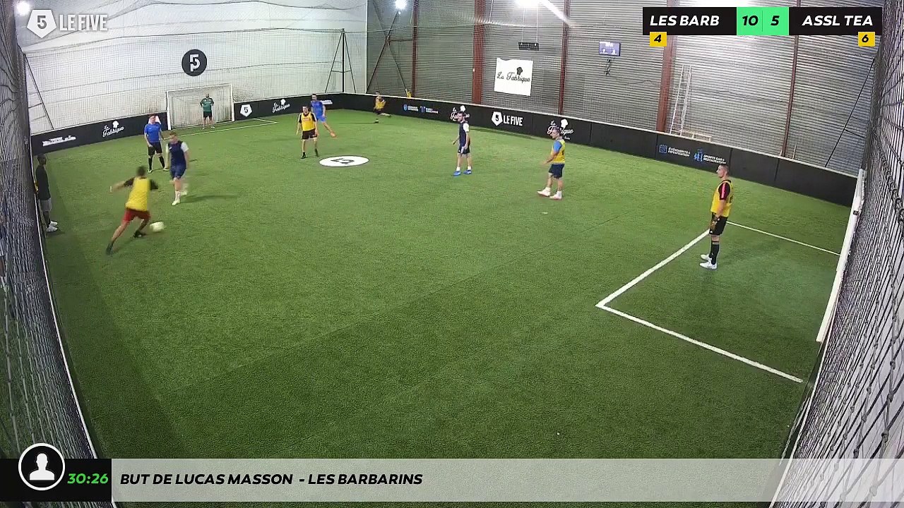 But de Lucas MASSON  - LES BARBARINS