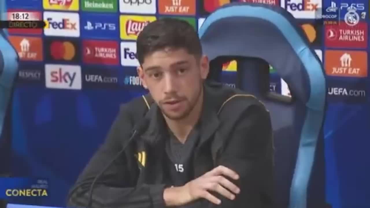 Rueda de prensa de Fede Valverde, previa al Nápoles vs. Real Madrid de Champions League