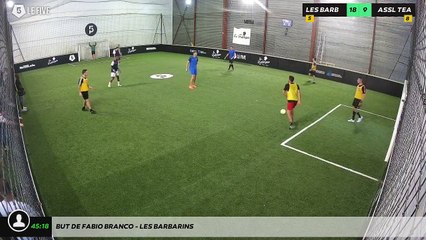 But de Fabio Branco - LES BARBARINS