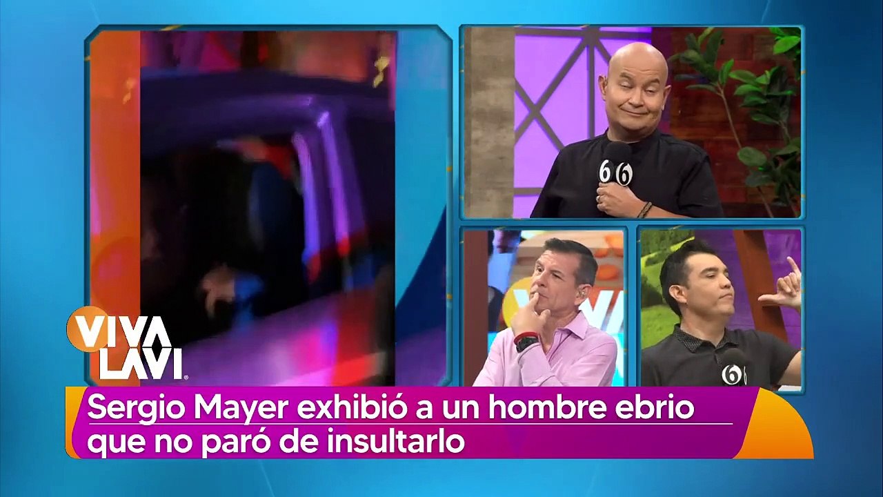 Sergio Mayer exhibe a hombre borracho por insultarlo