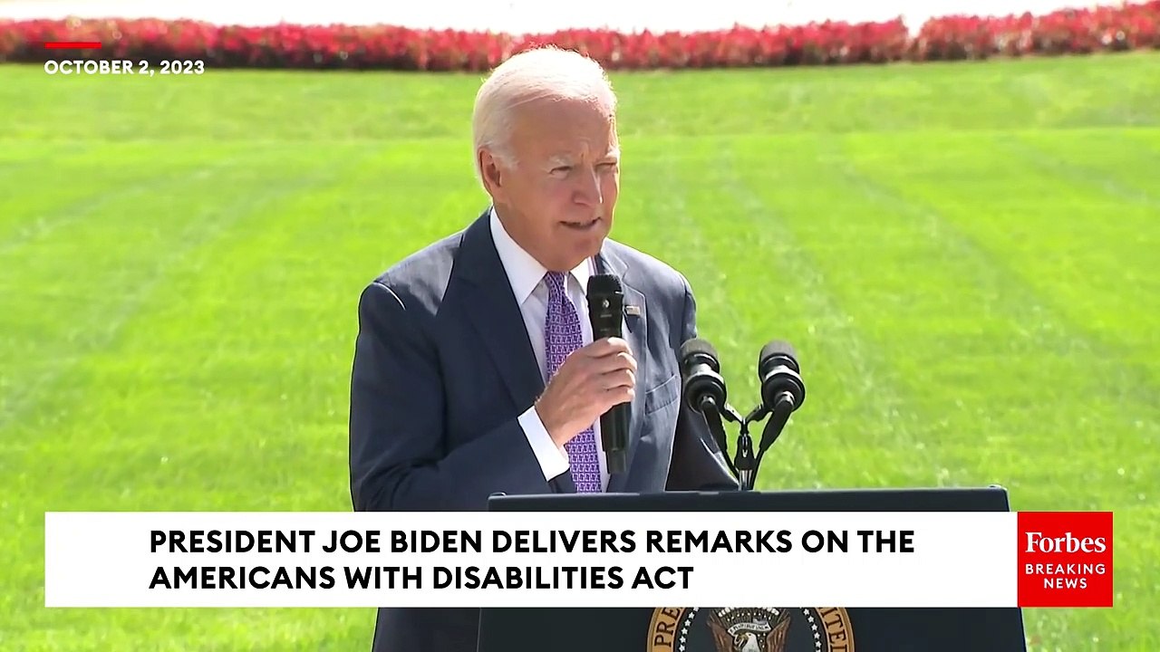 JUST IN: President Biden Delivers Remarks On The Americans With Disabilities Act