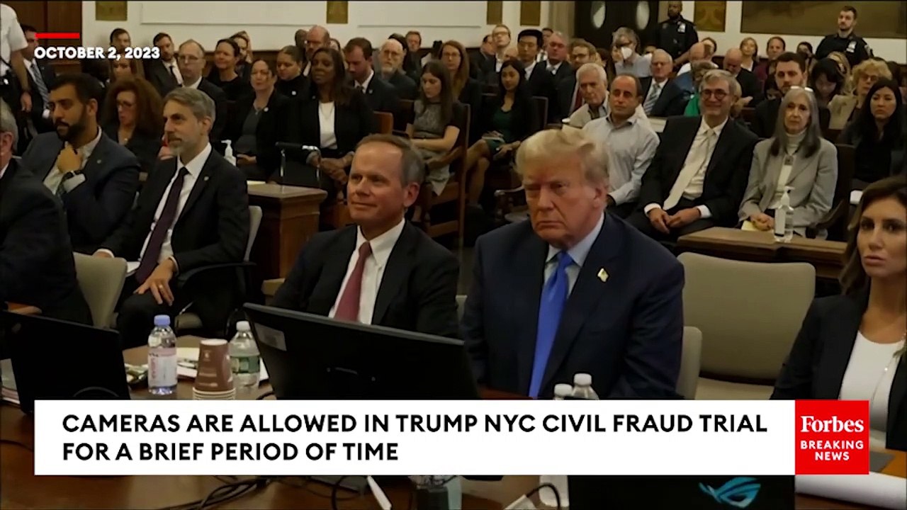 Inside The Courtroom: Camera Briefly Gets Into Trump Trial Courtroom, Judge Takes Off Glasses And Smiles