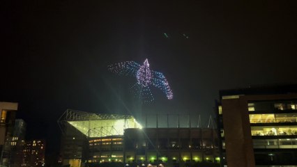 Newcastle United unveil stunning drone display