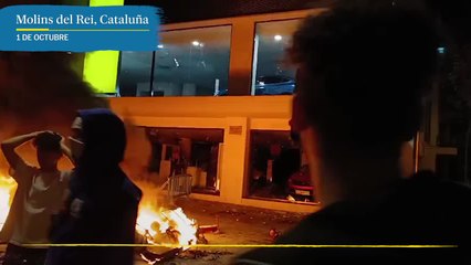 Cataluña es escenario de un violento fin de semana