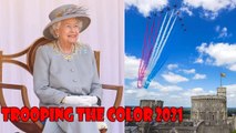 Queen Elizabeth II Celebrates Trooping the Colour Without the Royal Family