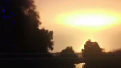 Huge fireball lights up sky after 'explosion' in Oxfordshire