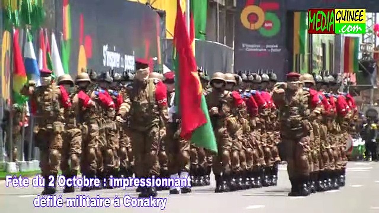 Fête du 2 octobre : impressionnant défilé militaire à Conakry