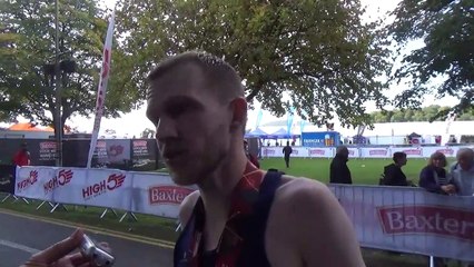Shaun Cumming finishes third at Loch Ness Marathon 2023.