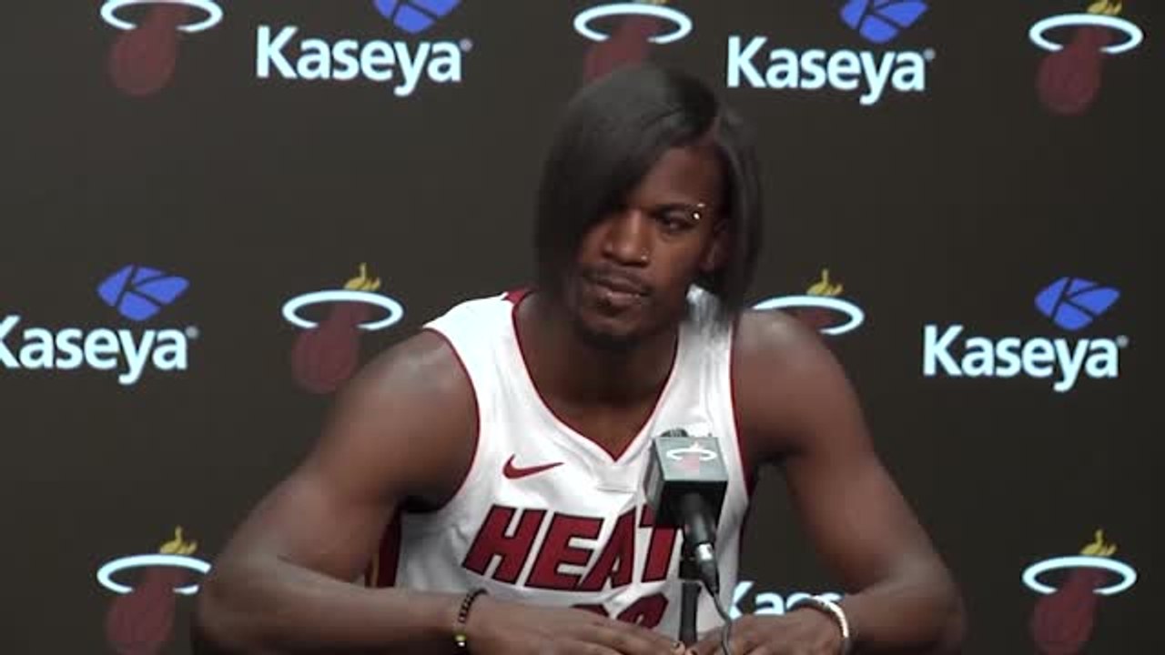 Miami Heat's Jimmy Butler Explains His 'Emo' Look For Media Day