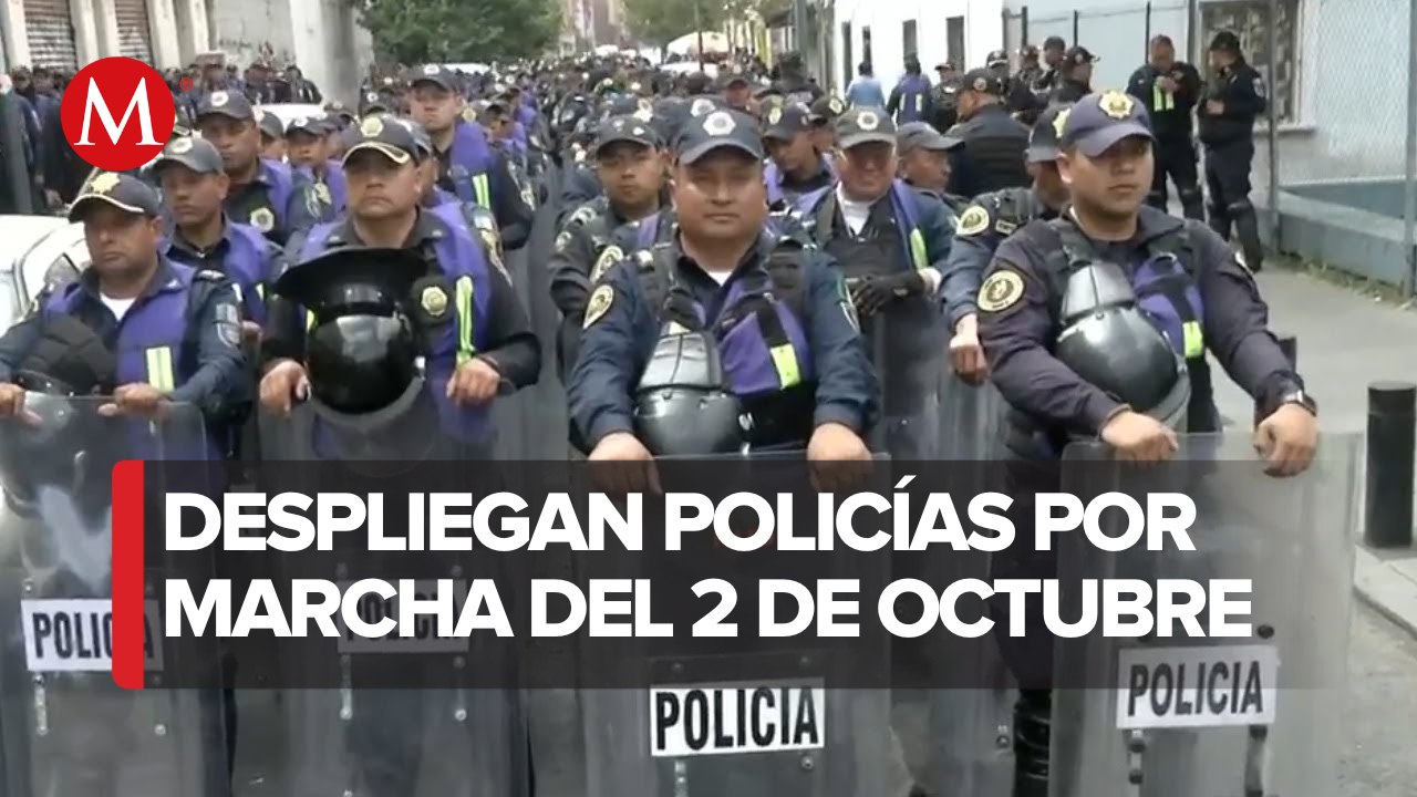 Resguardan inmuebles de la CdMx previo a la marcha del 2 de octubre