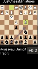 Rousseau Gambit. Trap 5