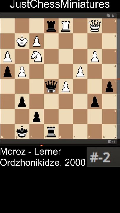 Moroz - Lerner, 2000. Ladder checkmate