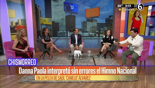 Danna Paola interpreta sin errores el himno nacional en pelea del 'Canelo' Álvarez