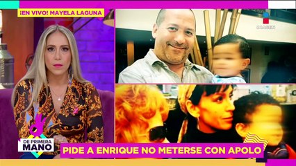 En vivo, ¡Mayela Laguna responde a Enrique Guzmán tras negar a Apolo cómo su nieto!