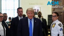 Trump's fiery courtroom entrance on day one of fraud trial