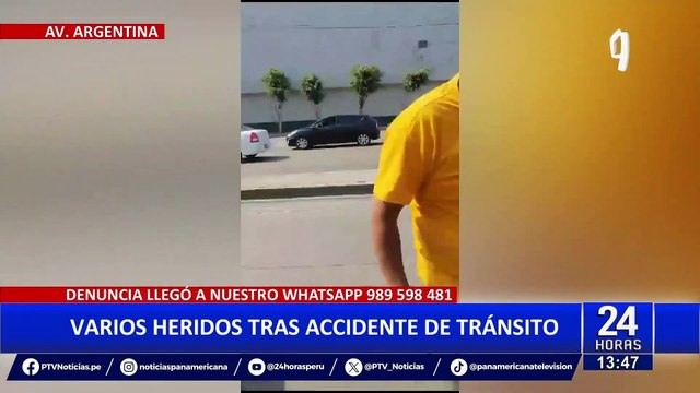 Choque entre dos vehículos deja varios heridos en el Callao